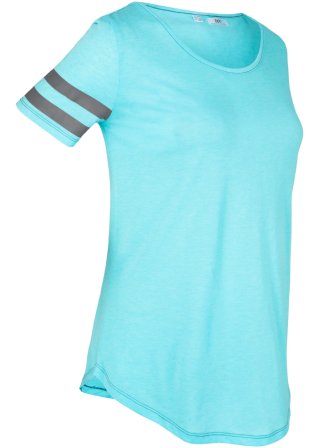 Sport-T-Shirt, kurzarm in blau von der Seite - bpc bonprix collection