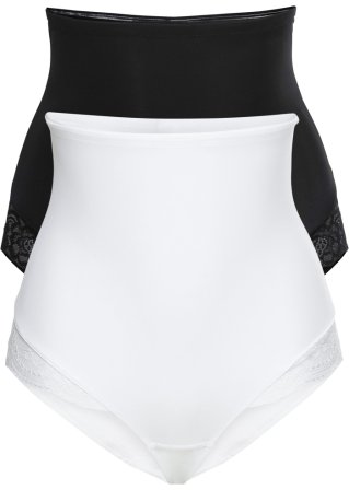 Shape Panty mit leichter Formkraft (2er Pack) in schwarz - bpc bonprix collection - Nice Size