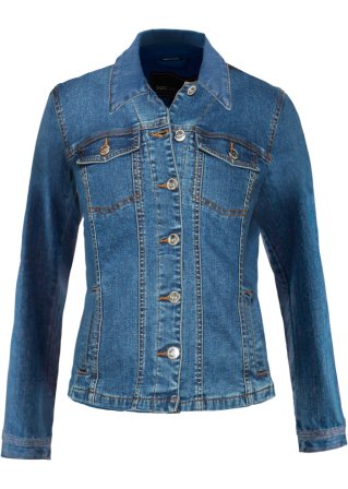 Jeansjacke in blau von vorne - bpc selection