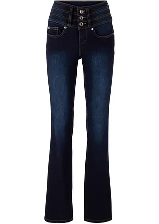 Shaping-Ultra-Soft-Jeans, Bootcut in blau von vorne - bonprix