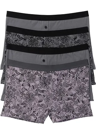 Damen Boxer (4er Pack) in lila von vorne - bonprix