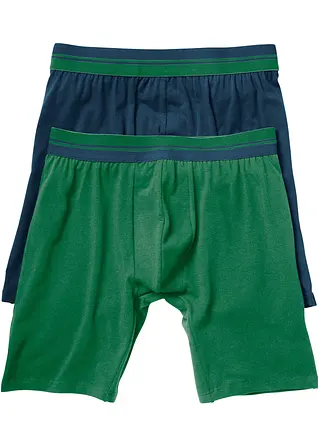 Lange Boxer (2er Pack) in blau - bonprix