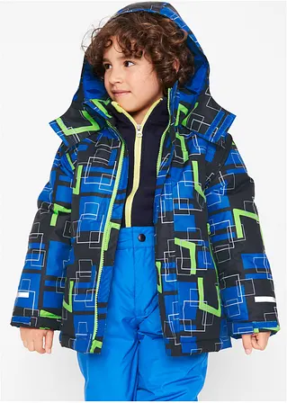 Jungen Skijacke in schwarz von vorne (im Anschnitt) - bonprix