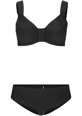Minimizer Bügel Bikini (2-tlg. Set) in schwarz von vorne - bpc bonprix collection