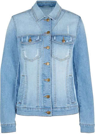 bonprix Jeansjacke mit seitlichem Rippeinsatz