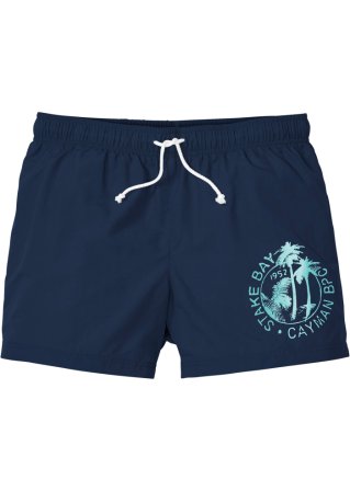 Strand-Shorts aus recyceltem Polyester in blau von vorne - bpc bonprix collection