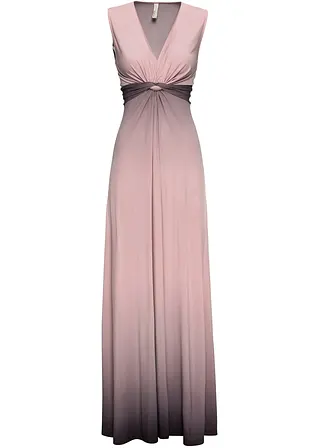 Kleid mit Knotendetail in rosa von vorne - bonprix