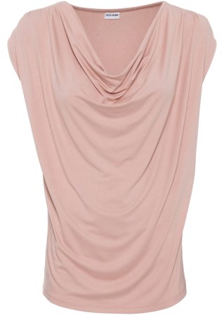 Wasserfall-Shirt in rosa von vorne - BODYFLIRT