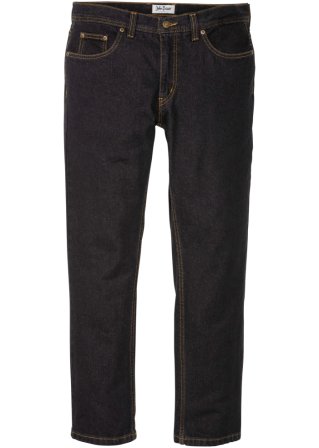 Regular Fit Jeans, Straight in schwarz von vorne - John Baner JEANSWEAR