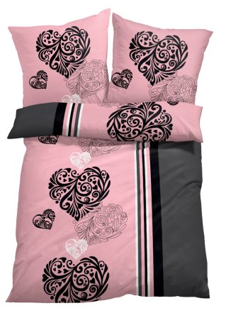 Bettwäsche mit Herzen in rosa - bpc living bonprix collection