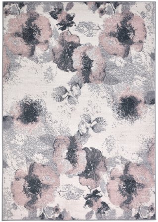 Teppich mit Blüten in rosa - bpc living bonprix collection
