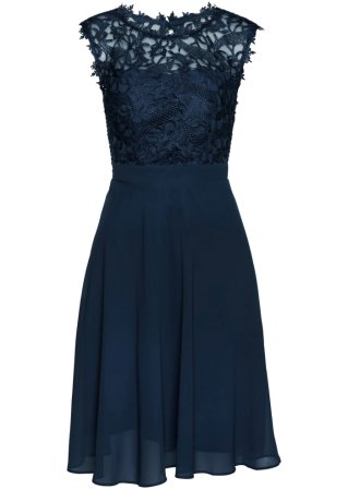 Kleid mit Spitze in blau - bpc selection