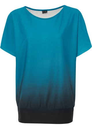 Shirt mit Farbverlauf  in blau von vorne - BODYFLIRT