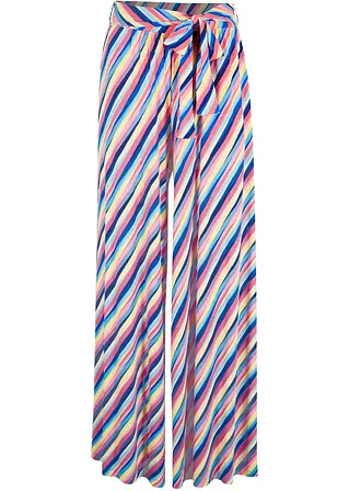 Jersey-Palazzohose aus softem Viskose-Mix in pink von vorne - bonprix