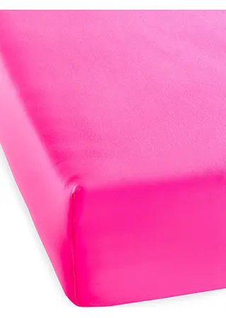 Microfaser Spannbettlaken Neon in pink - bpc living bonprix collection