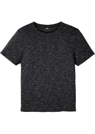 T-Shirt in schwarz von vorne - bonprix