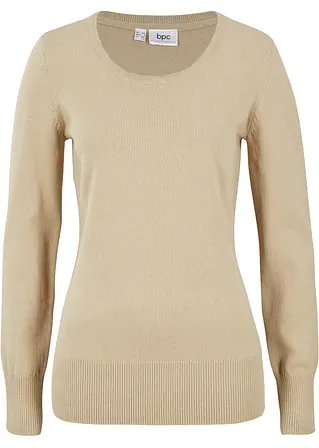 bpc bonprix collection Basic Pullover mit recycelter Baumwolle