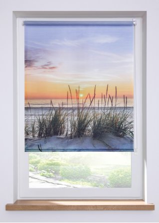 Sichtschutzrollo mit Strand-Motiv in beige - bpc living bonprix collection