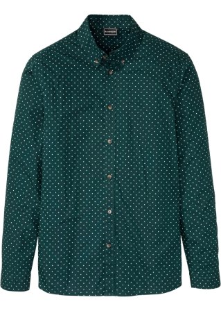 Langarmhemd, Slim Fit in grün von vorne - RAINBOW