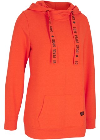 Weiches Sweatshirt mit Viskose in orange von vorne - bpc bonprix collection