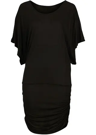 Strand Longshirt in schwarz von vorne - bonprix