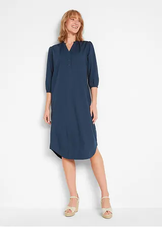 Midikleid in blau von vorne (Totalaufnahme) - bonprix