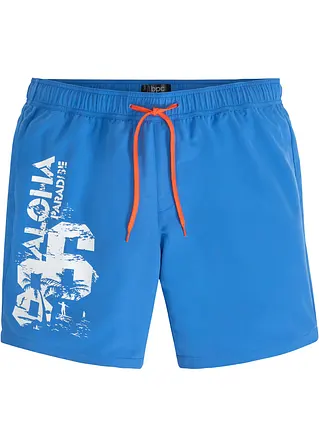 Strandshorts mit recycelten Polyester in blau von vorne - bpc bonprix collection