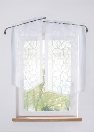 Jacquard Fenster-Behang (1er Pack) in weiß - bpc living bonprix collection