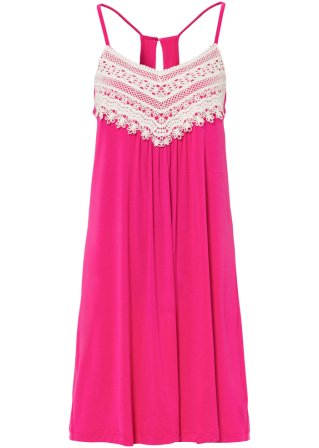 Sommer-Jerseykleid in pink von vorne - BODYFLIRT boutique
