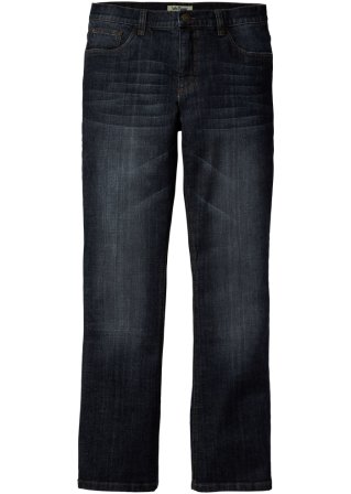 Slim Fit Stretch-Jeans, Bootcut in blau von vorne - John Baner JEANSWEAR