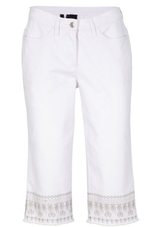 Capri-Jeans in weiß von vorne - bpc selection