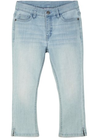 Mädchen Capri-Jeans in blau von vorne - John Baner JEANSWEAR