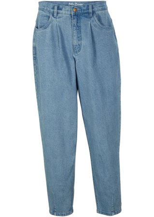 Barrell Jeans Mid Waist, cropped in blau von vorne - John Baner JEANSWEAR