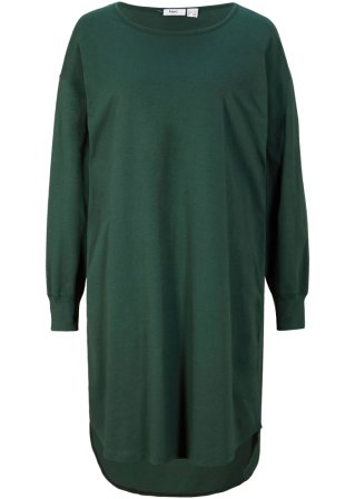 Shirtkleid aus Bio-Baumwolle Cradle to Cradle Certified® Silber in grün von vorne - bpc bonprix collection