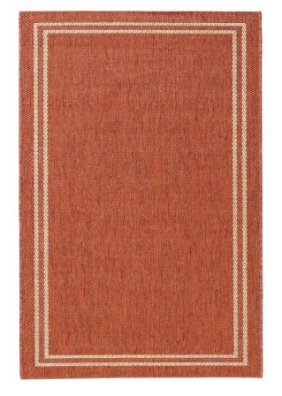 In- und Outdoor Teppich mit Bordüre in orange - bpc living bonprix collection
