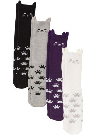 Thermo Socken mit Bio-Baumwolle (4er Pack)​  in schwarz von vorne - bpc bonprix collection