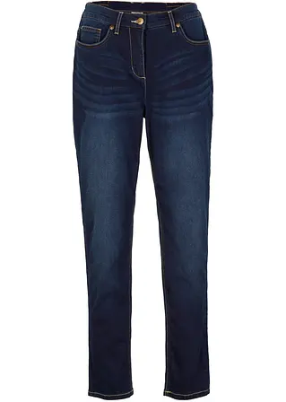 Thermojeans mit Bequembund in blau von vorne - bpc bonprix collection