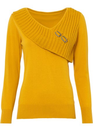 Pullover in gelb von vorne - BODYFLIRT