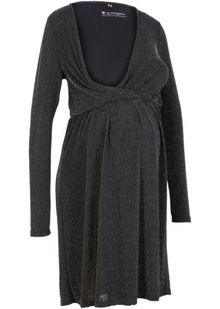 Umstandskleid/Stillkleid in schwarz von vorne - bpc bonprix collection