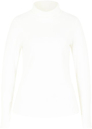 Thermoshirt mit Rollkragen in weiß von vorne - bpc bonprix collection