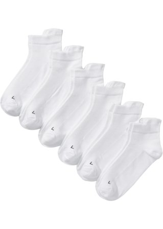 Sportsocken (6er Pack) COOLMAX® in weiß von vorne - bpc bonprix collection