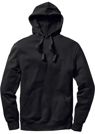 Kapuzensweatshirt in schwarz von vorne - bonprix