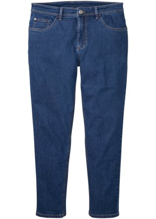  Stretch-Jeans in verkürzter Länge mit Positive Denim #1 Fabric in blau von vorne - RAINBOW