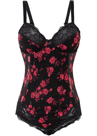 Body mit Bügel in schwarz von vorne - bpc selection