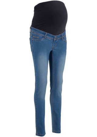 Skinny Umstandsjeans in blau von vorne - bpc bonprix collection