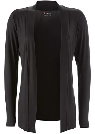 Shirtjacke, aus leichtem Material in schwarz - bonprix