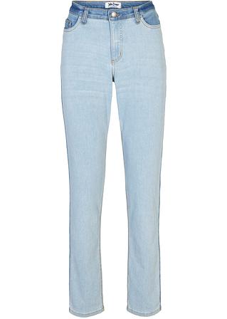 Stretch Jeans Slim in blau von vorne - John Baner JEANSWEAR