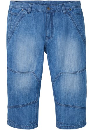 3/4-Loose Fit Jeans  in blau von vorne - John Baner JEANSWEAR