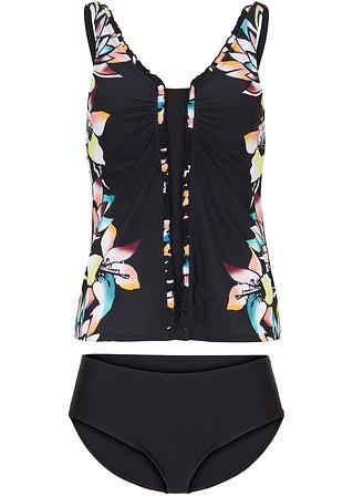 Tankini (2-tlg.Set)  in schwarz von vorne - bpc selection