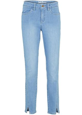 Komfort-Stretch-Jeans, Skinny in blau von vorne - John Baner JEANSWEAR